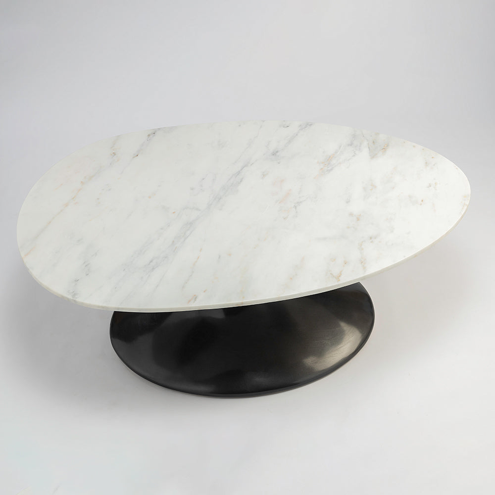 Abedelazar Marbel Coffee Table - White