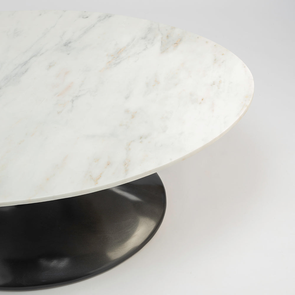 Abedelazar Marbel Coffee Table - White