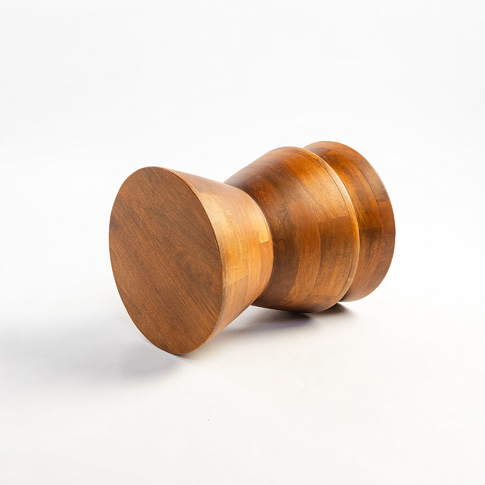 Steam Mango Wood Accent Table & Stool