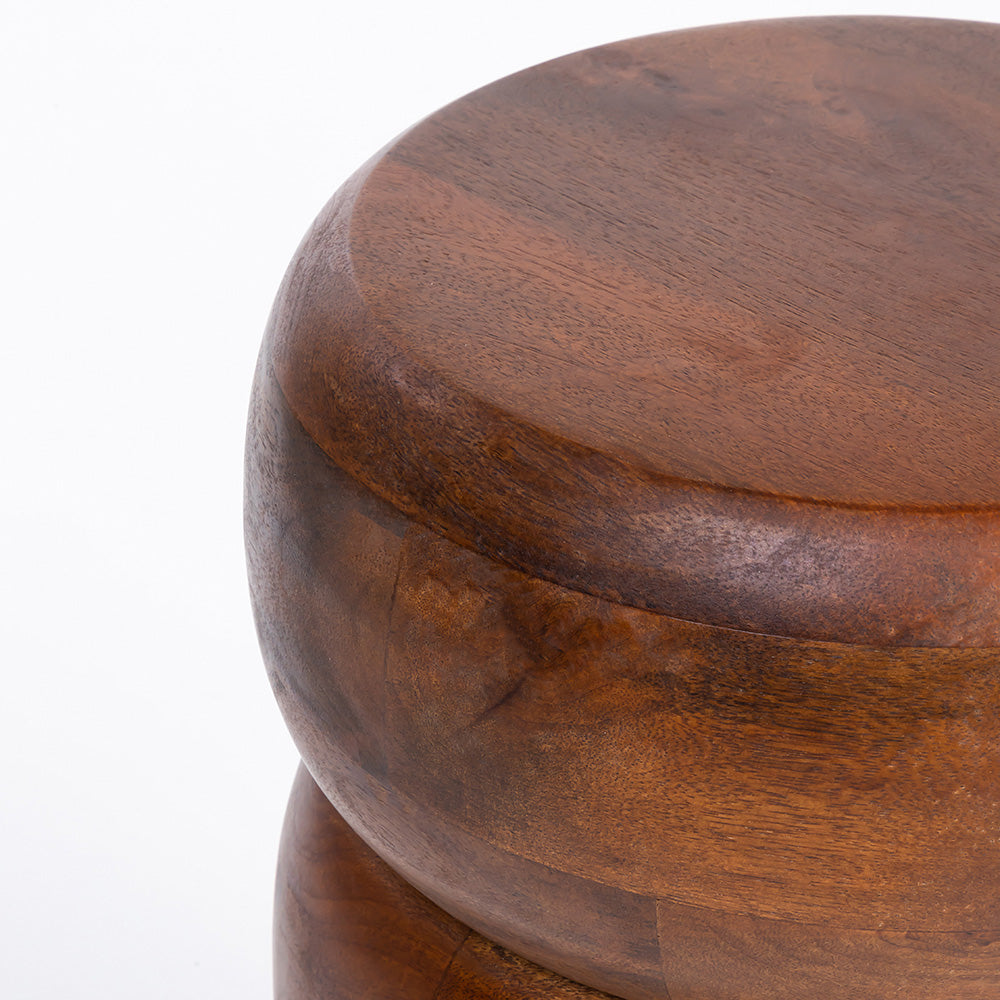 Oakspire Mango Wood Accent Table & Stool