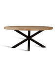 Xerone Wooden Dining Table with Iron