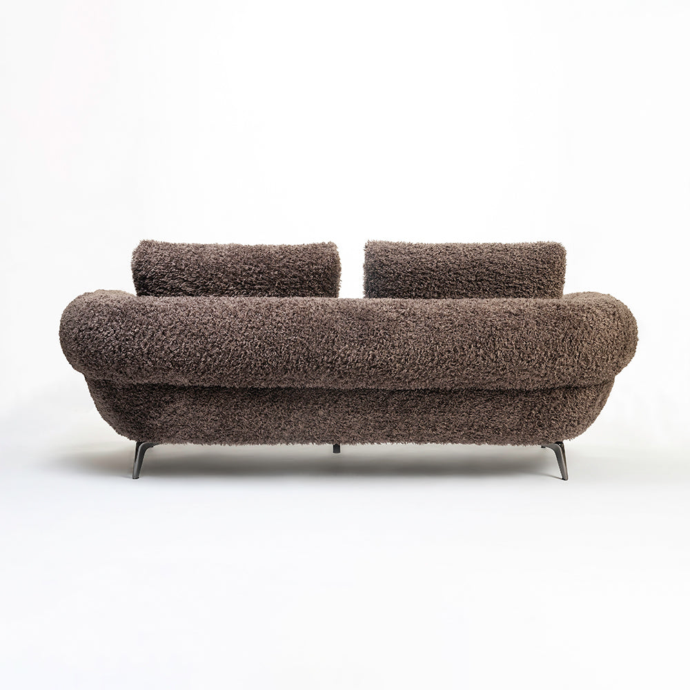 Squabble Fur Fabric Sofa - Cacao