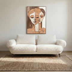 Squabble Fur Fabric Sofa - Cream