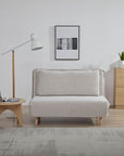 Mariah Chenille Foldable sofa cum BED with Wooden Legs