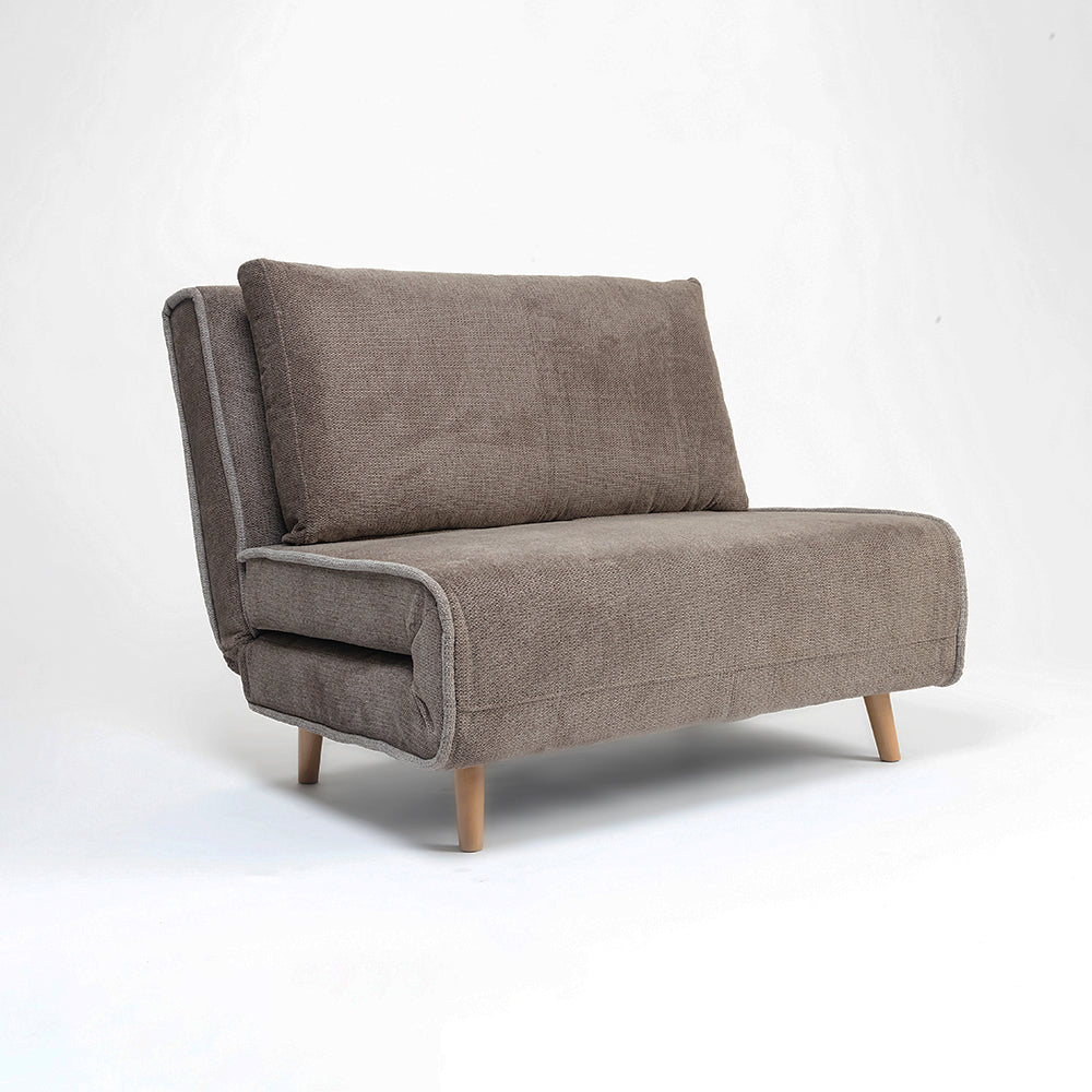 Riencar Foldable Sofa Cum Bed With Wooden Legs