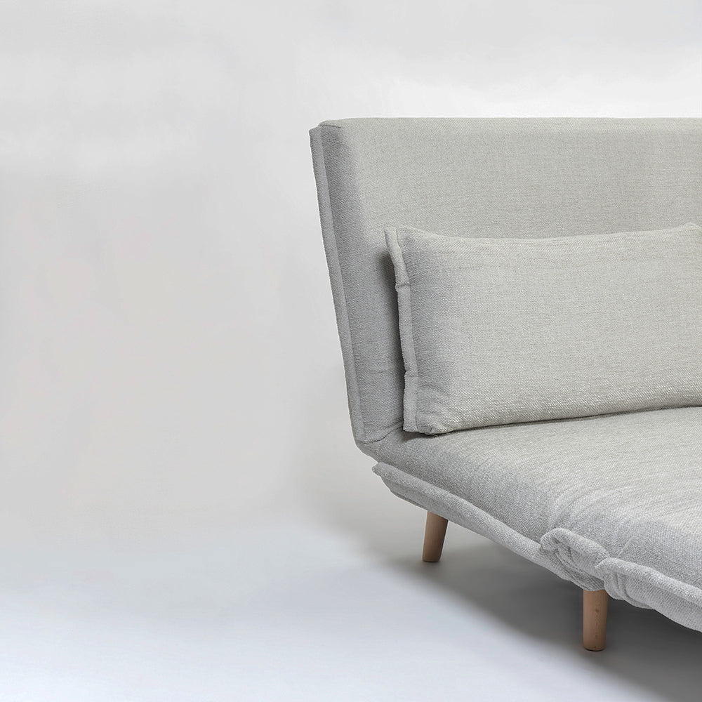 Bunny 3-Seater Foldable Sofa Cum Bed With Wooden Legs