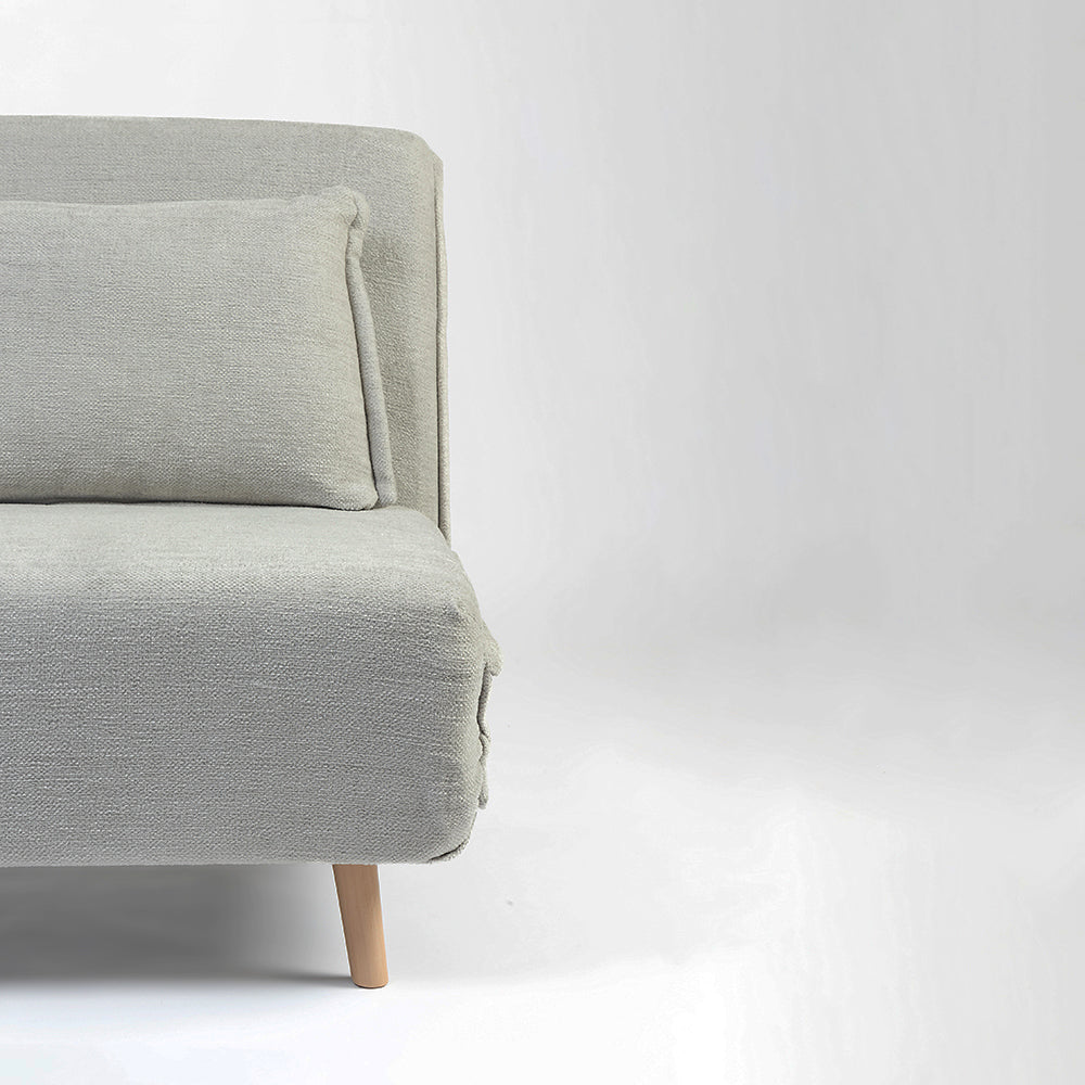 Bunny 3-Seater Foldable Sofa Cum Bed With Wooden Legs