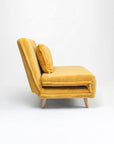 Demarco Corduroyfoldable Sofa Cum Bed With Wooden Legs