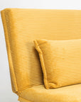 Demarco Corduroyfoldable Sofa Cum Bed With Wooden Legs