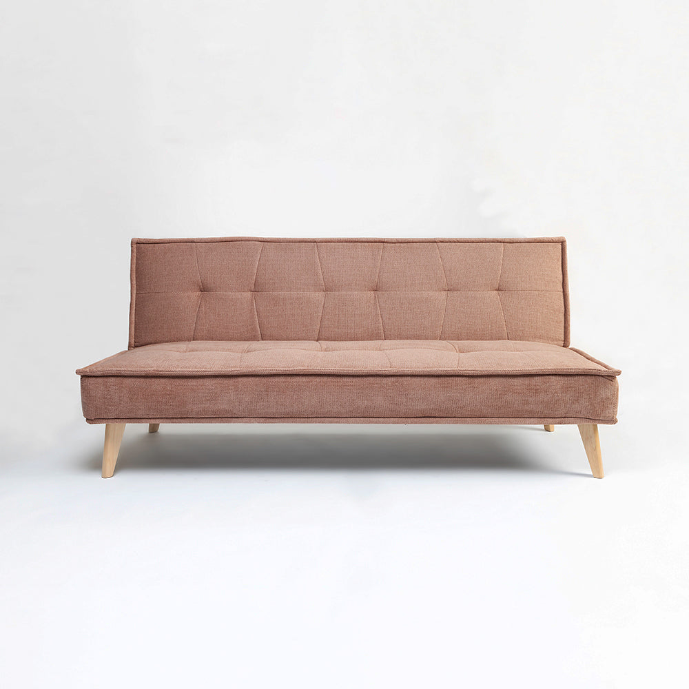 Wayne 3-Seater Foldable Sofa Cum Bed With Wooden Legs