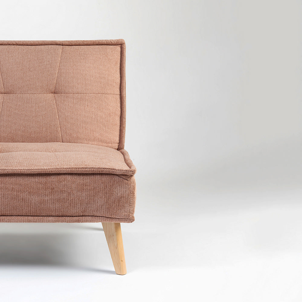 Wayne 3-Seater Foldable Sofa Cum Bed With Wooden Legs