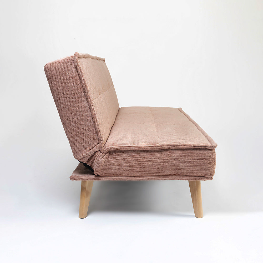 Wayne 3-Seater Foldable Sofa Cum Bed With Wooden Legs