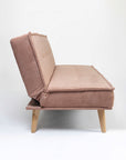 Wayne 3-Seater Foldable Sofa Cum Bed With Wooden Legs