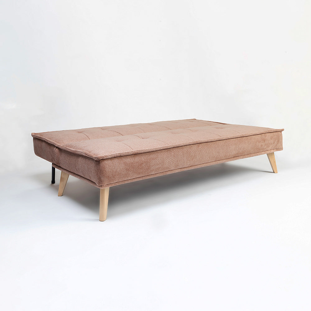 Wayne 3-Seater Foldable Sofa Cum Bed With Wooden Legs