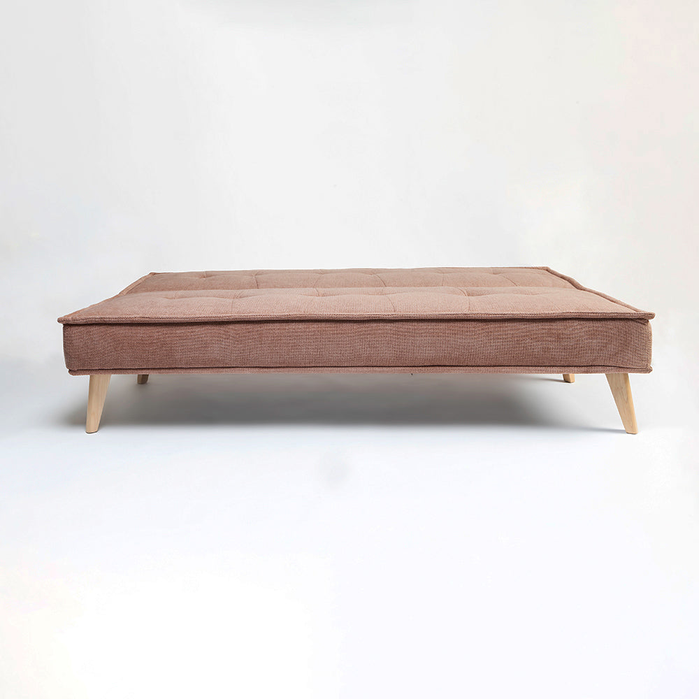 Wayne 3-Seater Foldable Sofa Cum Bed With Wooden Legs