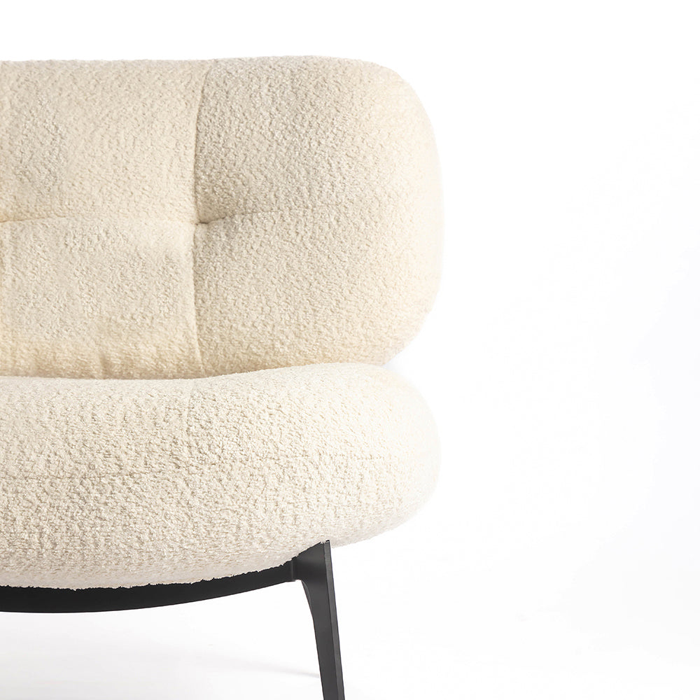 Sherdil Boucle Chair - White