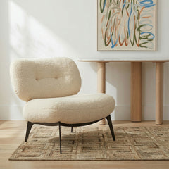 Sherdil Boucle Chair - White