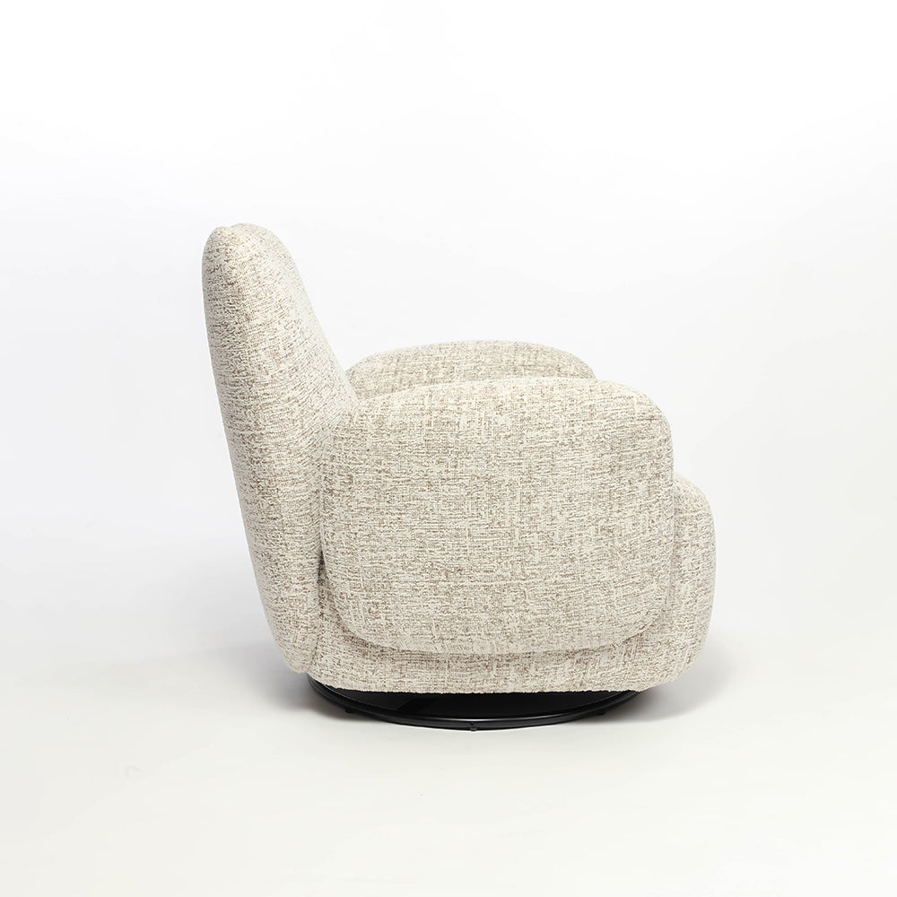 Birhada Boucle Swivel Lounge Chair