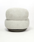 Krystal Boucle Swivel Lounge Chair