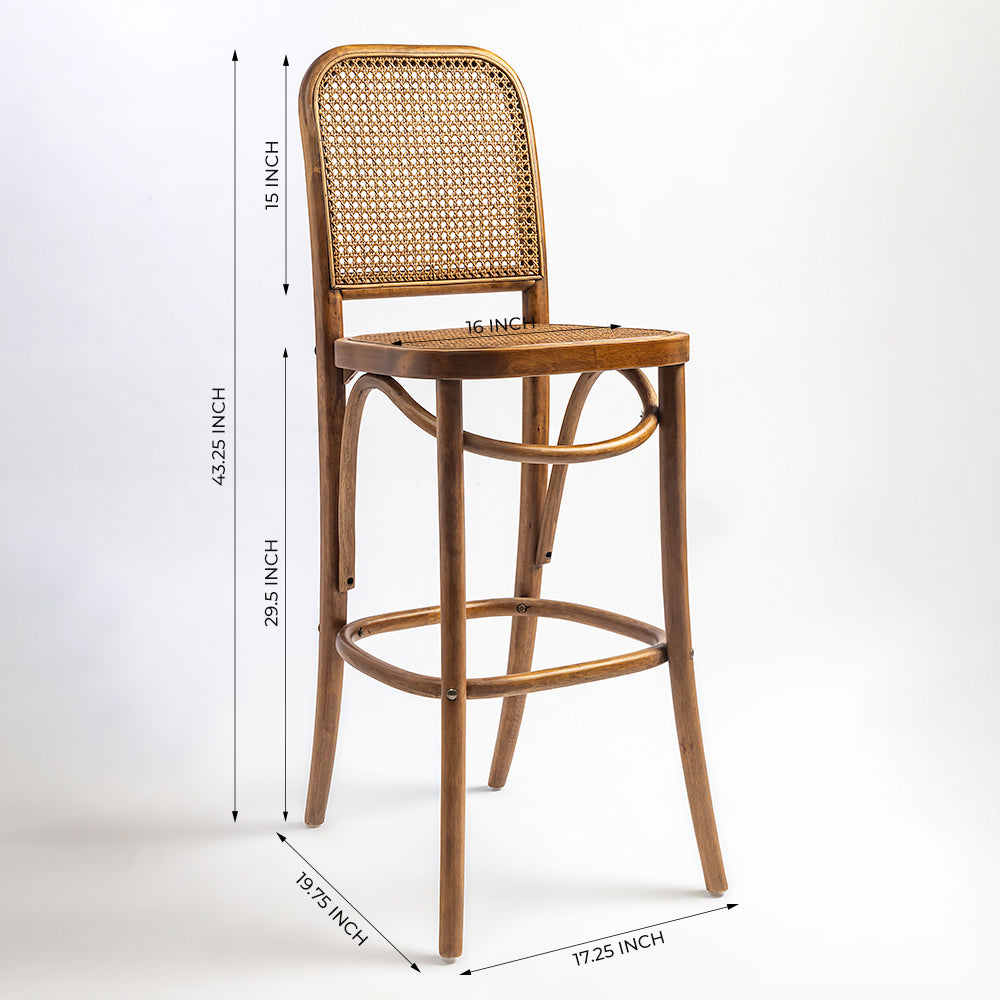 Tareeka Wooden Bar Chair
