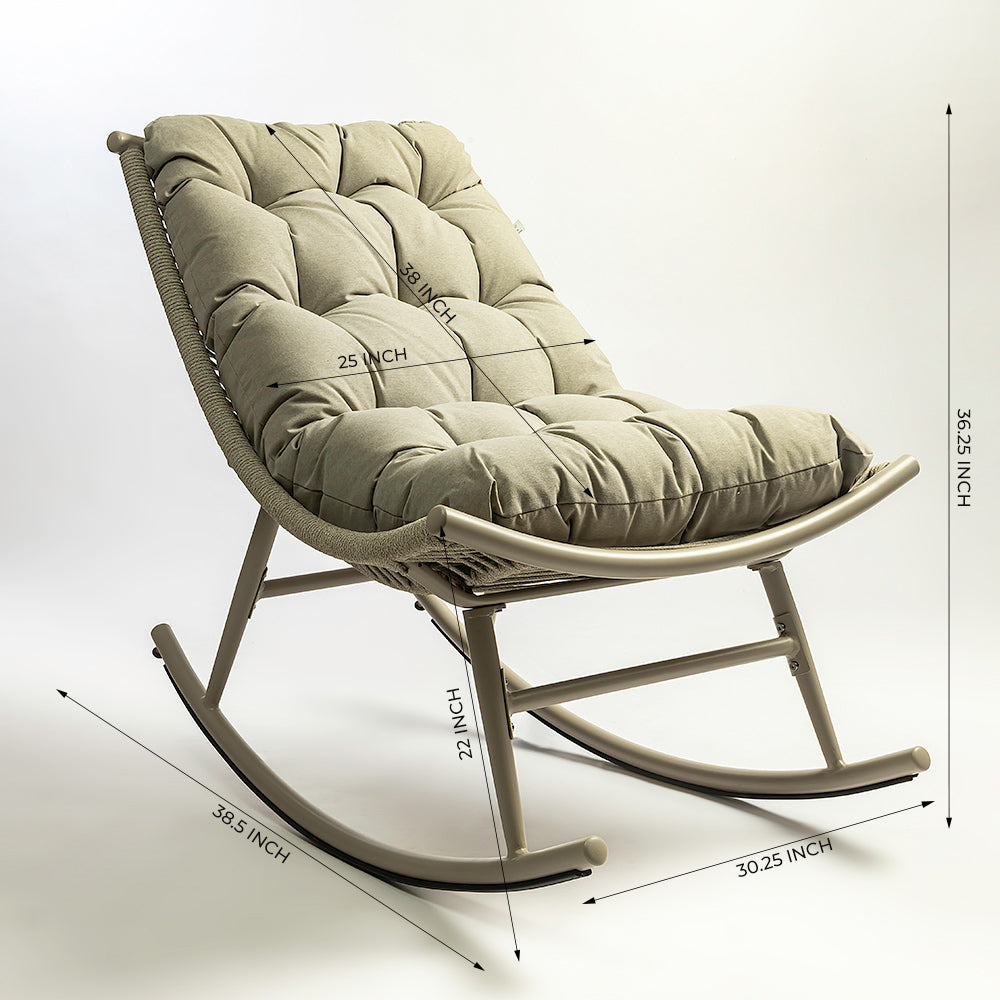 Buy Pegma Spun Outdoor Rocking Chair with Aluminium Online