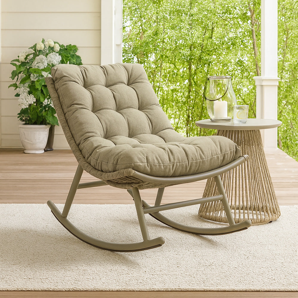 Pegma Spun Outdoor Rocking Chair with Aluminium