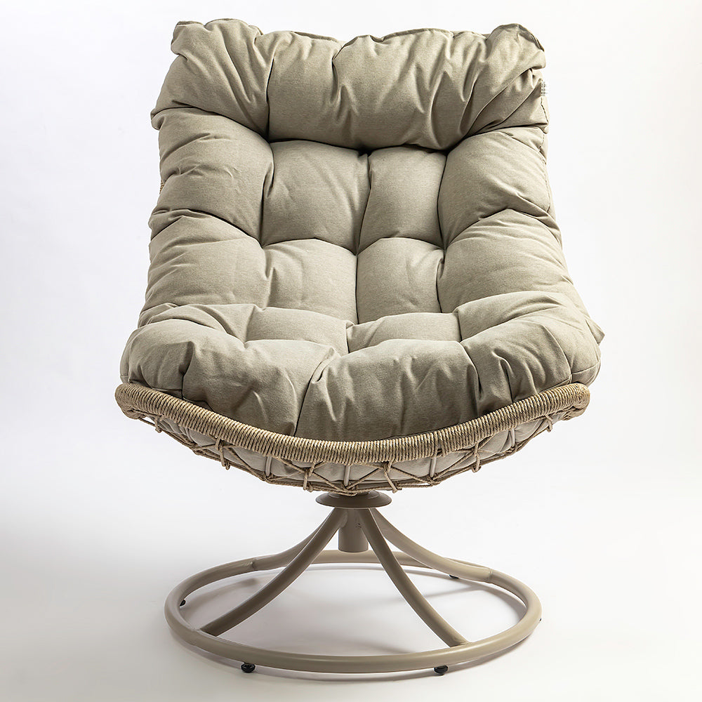 Grandum Outdoor Spun Chair with Steel Legs