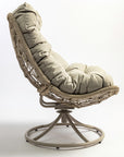 Grandum Outdoor Spun Chair with Steel Legs
