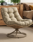 Grandum Outdoor Spun Chair with Steel Legs