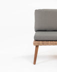 Mira 5-Seater Timber Outdoor Sofa Set with Glass Table