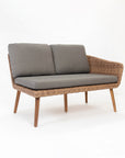 Mira 5-Seater Timber Outdoor Sofa Set with Glass Table