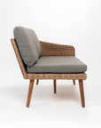 Mira 5-Seater Timber Outdoor Sofa Set with Glass Table
