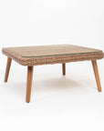 Mira 5-Seater Timber Outdoor Sofa Set with Glass Table