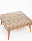 Mira 5-Seater Timber Outdoor Sofa Set with Glass Table