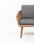 Mira 5-Seater Timber Outdoor Sofa Set with Glass Table