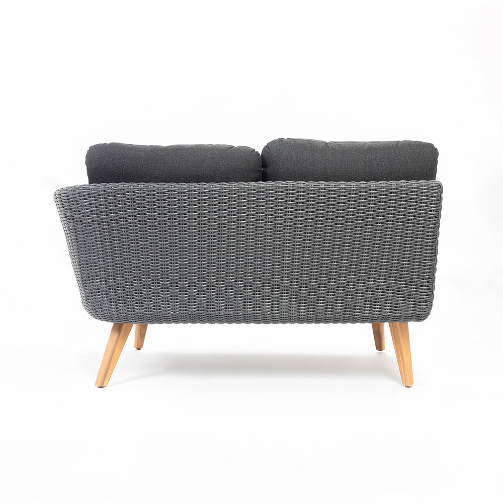 Crew 5-Seater Timber Outdoor Sofa Set with Glass Table