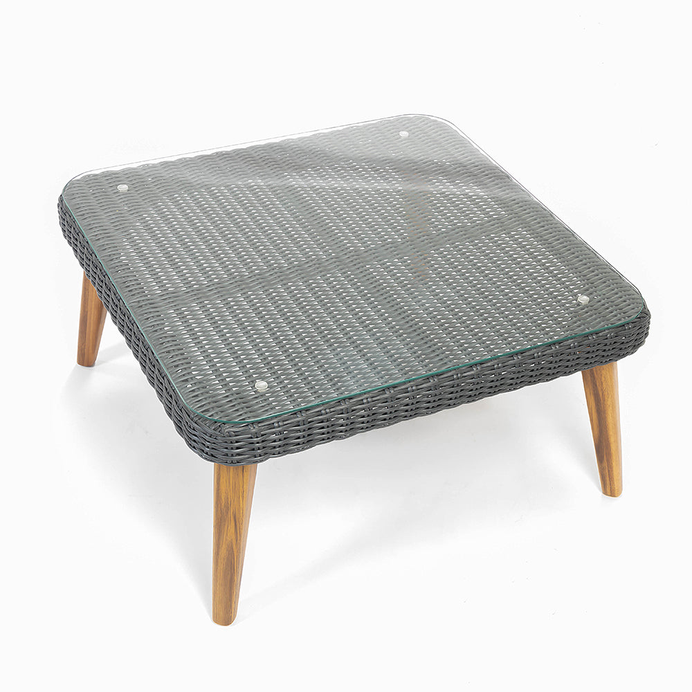 Crew 5-Seater Timber Outdoor Sofa Set with Glass Table