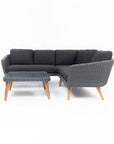 Crew 5-Seater Timber Outdoor Sofa Set with Glass Table