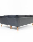 Crew 5-Seater Timber Outdoor Sofa Set with Glass Table