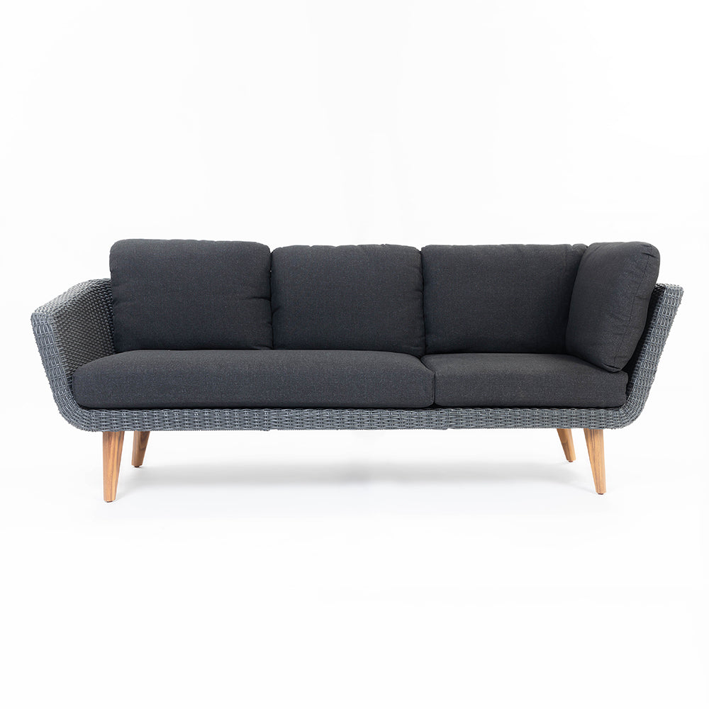 Crew 5-Seater Timber Outdoor Sofa Set with Glass Table