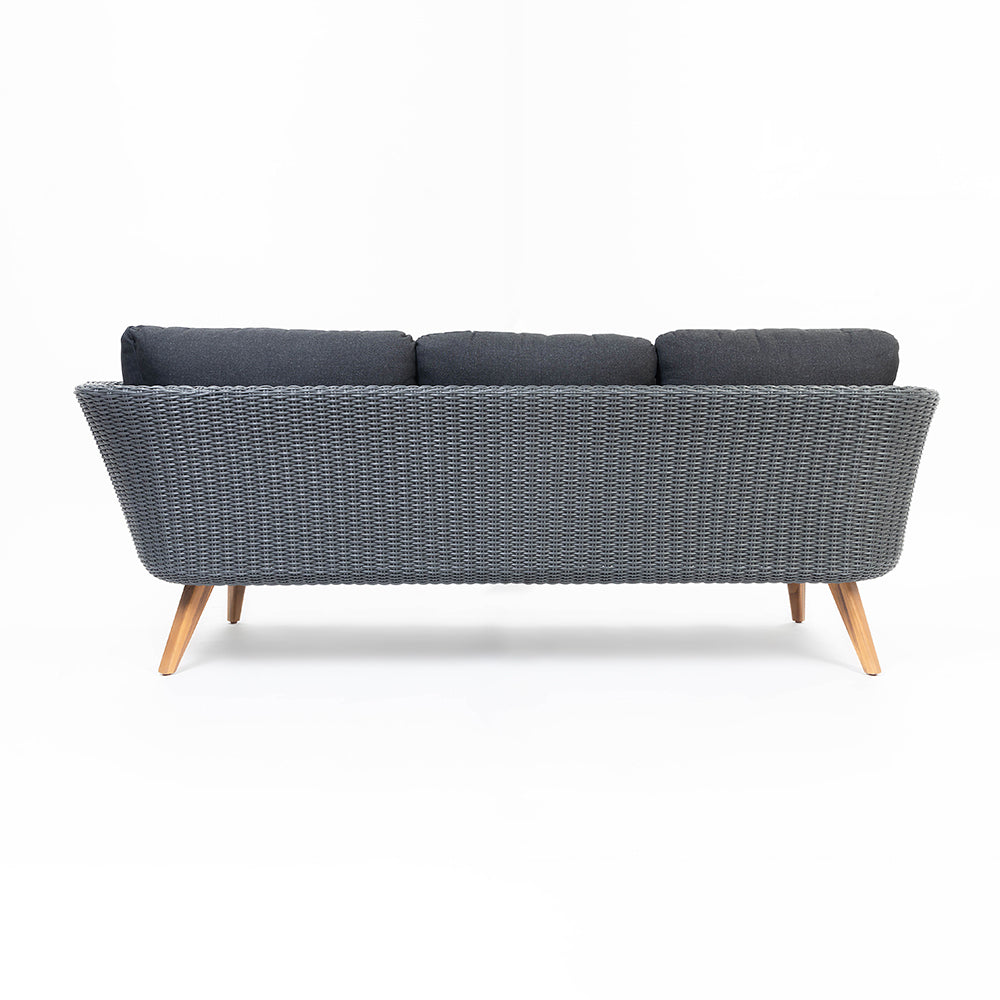 Crew 5-Seater Timber Outdoor Sofa Set with Glass Table