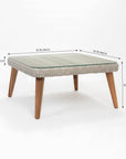 Circa 5-Seater Timber Outdoor Lounge Set with Glass Table