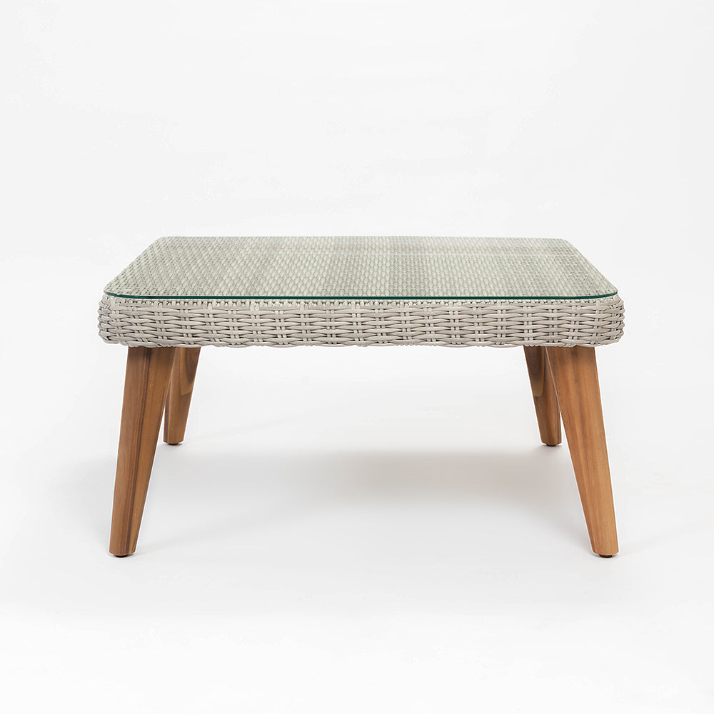 Circa 5-Seater Timber Outdoor Lounge Set with Glass Table - All Sofa (3 Seater) Chair Coffee Table