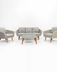 Circa 5-Seater Timber Outdoor Lounge Set with Glass Table