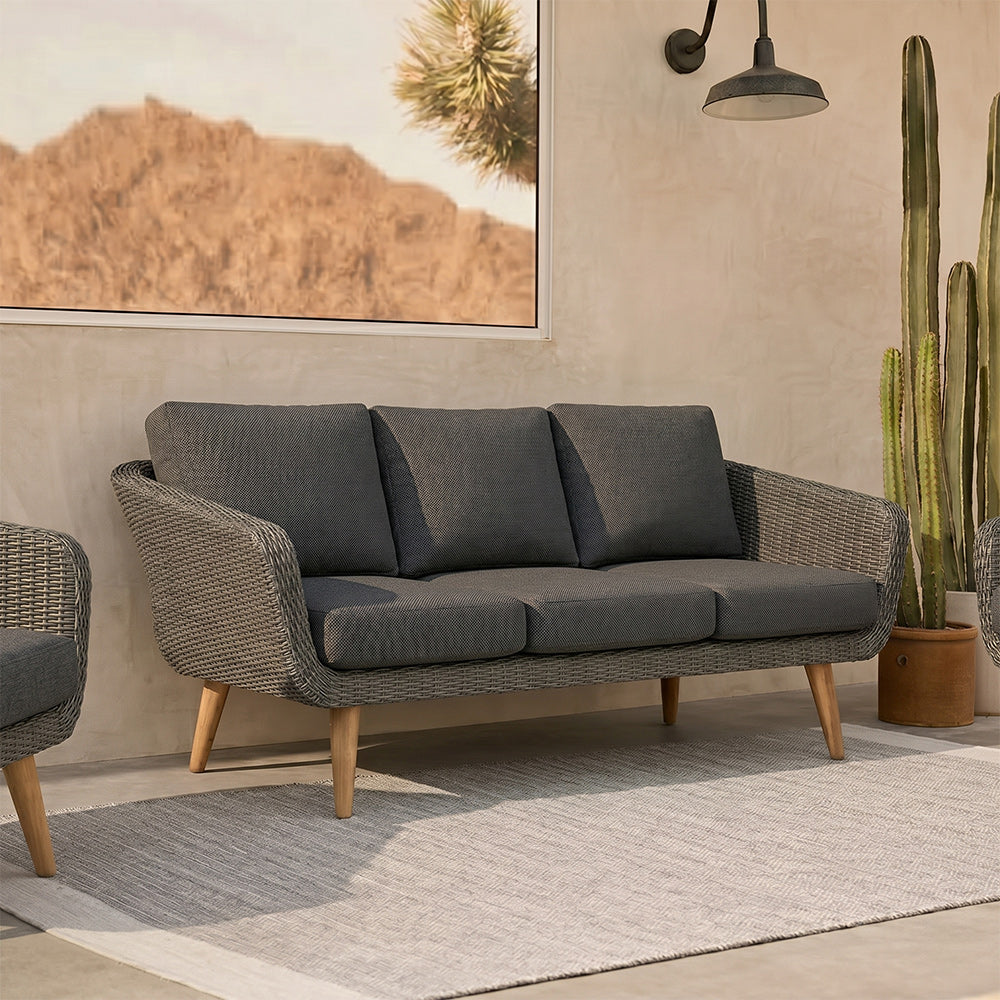 Navis Timber Outdoor 3 Seater Sofa