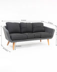 Navis 5-Seater Timber Outdoor Lounge Set with Glass Table