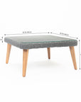 Navis 5-Seater Timber Outdoor Lounge Set with Glass Table