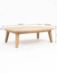 Codeine 5-Seater Timber Outdoor Lounge Set with Wooden Table