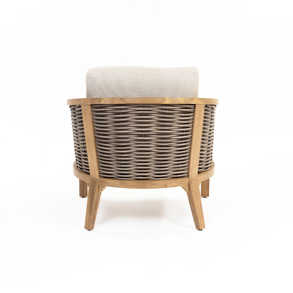 Codeine 5-Seater Timber Outdoor Lounge Set with Wooden Table