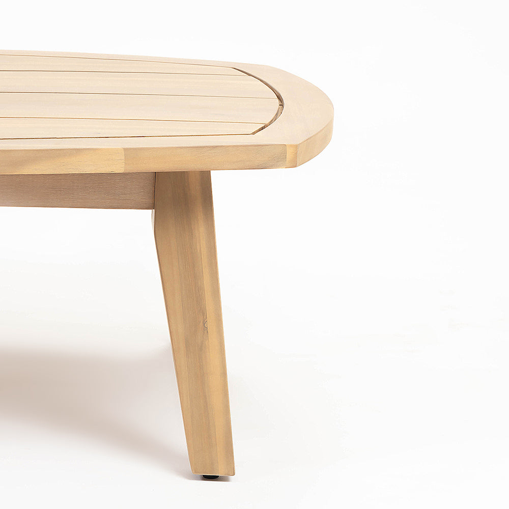Codeine 5-Seater Timber Outdoor Lounge Set with Wooden Table